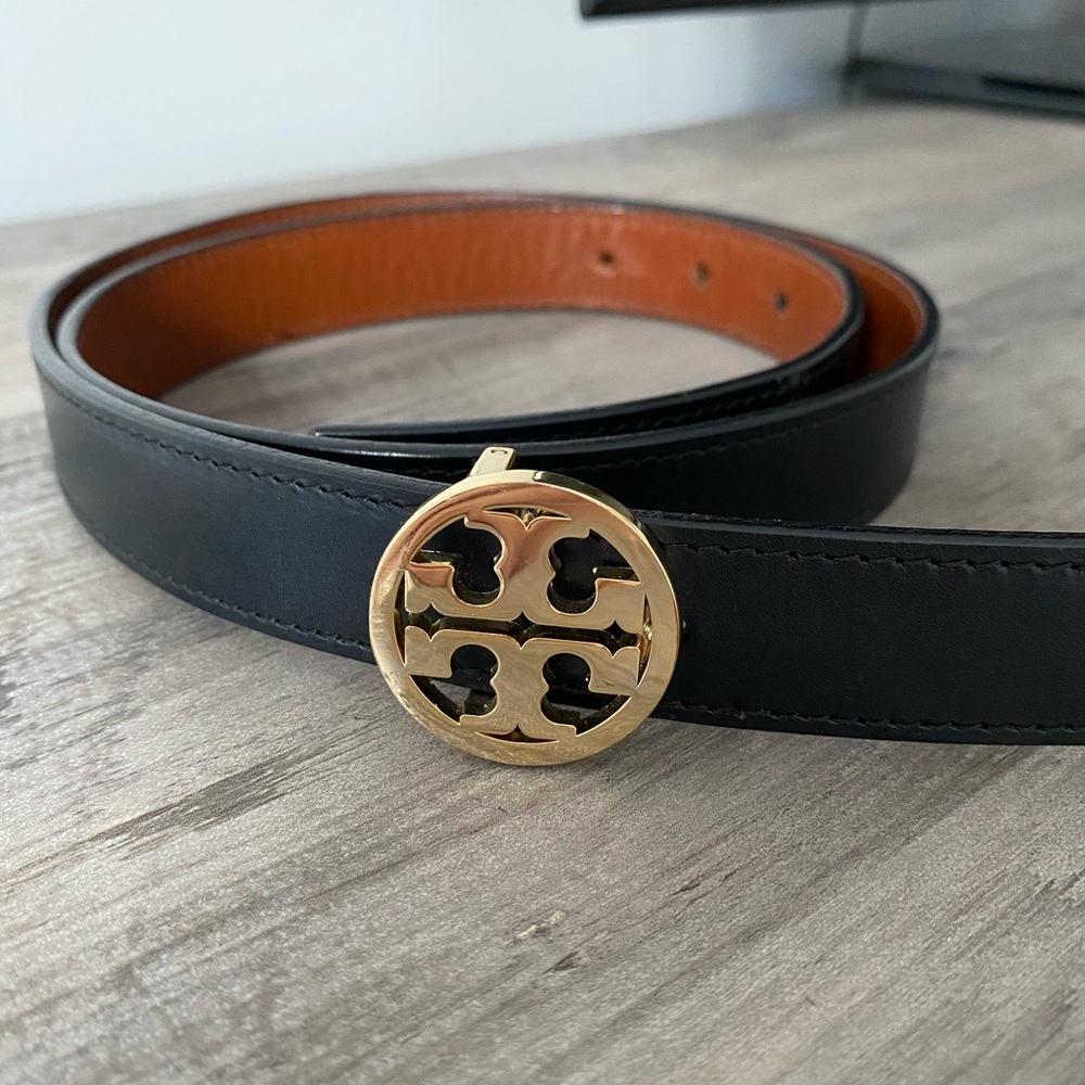 Tory Burch reversible logo belt
